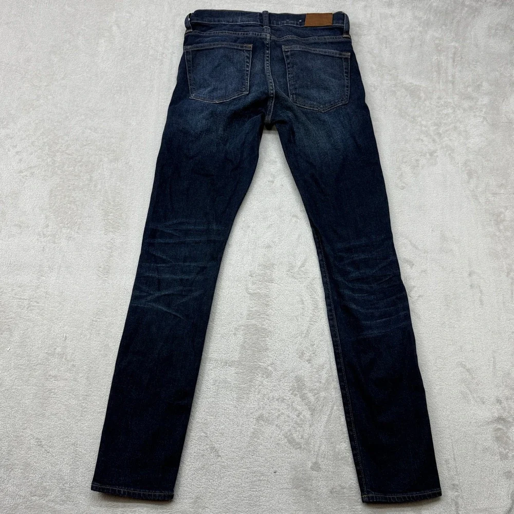 J.Crew 250 Skinny Jeans Mens 28x32 Dark Indigo Kurabo Japanese Dark Denim Preppy